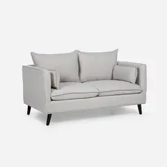 ROSEN - Sofá Tain 2 Cuerpos Tela Beige