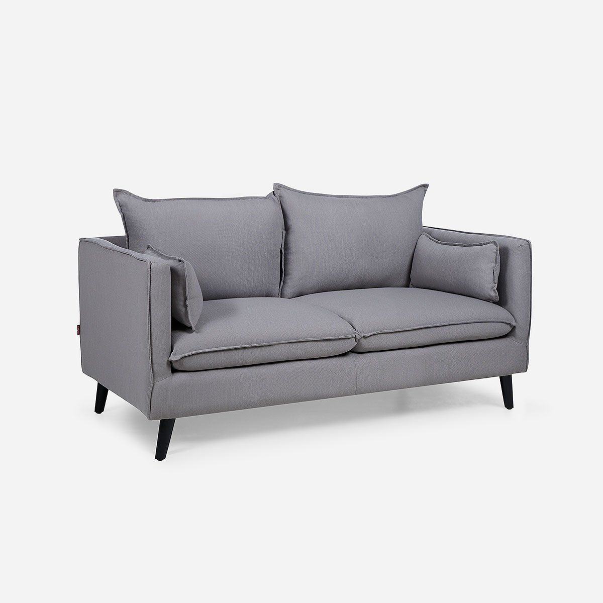 ROSEN - Sofá Rosen Tain 2 Cuerpos Tela Gris