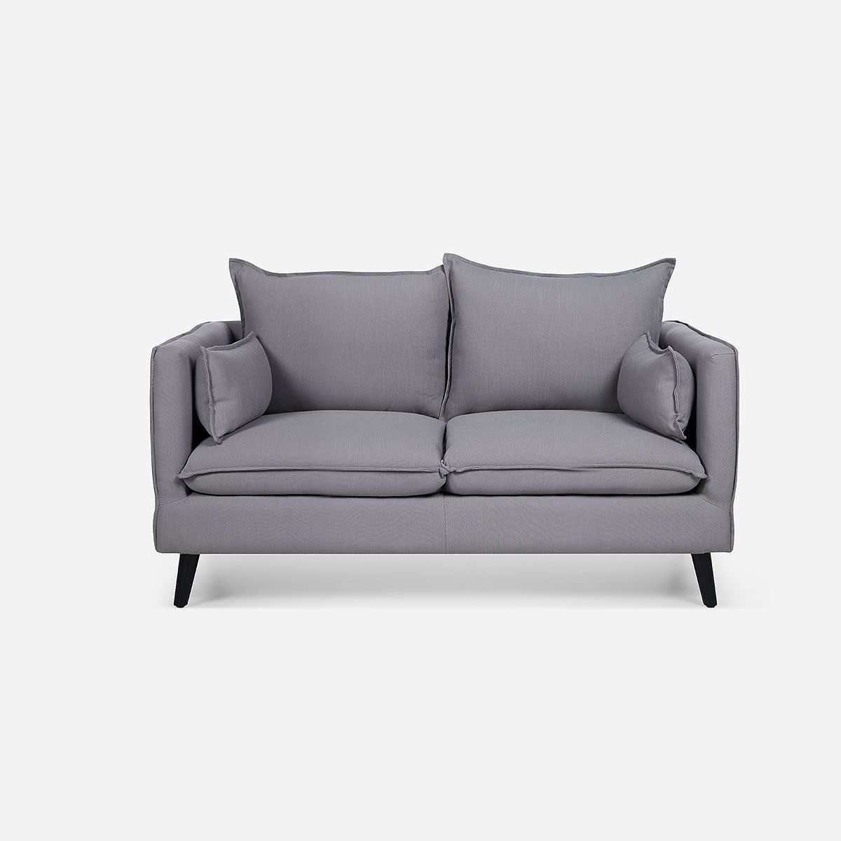 ROSEN - Sofá Rosen Tain 2 Cuerpos Tela Gris