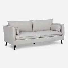 ROSEN - Sofá Tain 3 Cuerpos Tela Beige