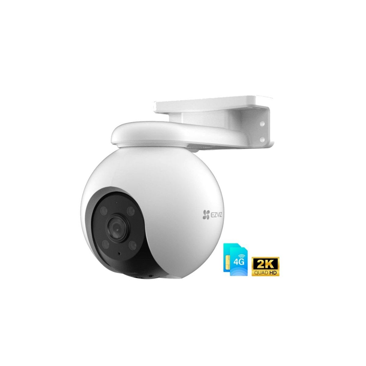 EZVIZ - CAMARA 360° 4G CON BATERIA EZVIZ EB8 2K100% AUTONOMA PARA PARCELAS
