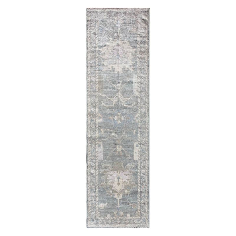 CONSORCIO PERSA - Alfombra Persa Clásica de Lana tonos neutros, Karachi 3.60 x 1.00 mts.
