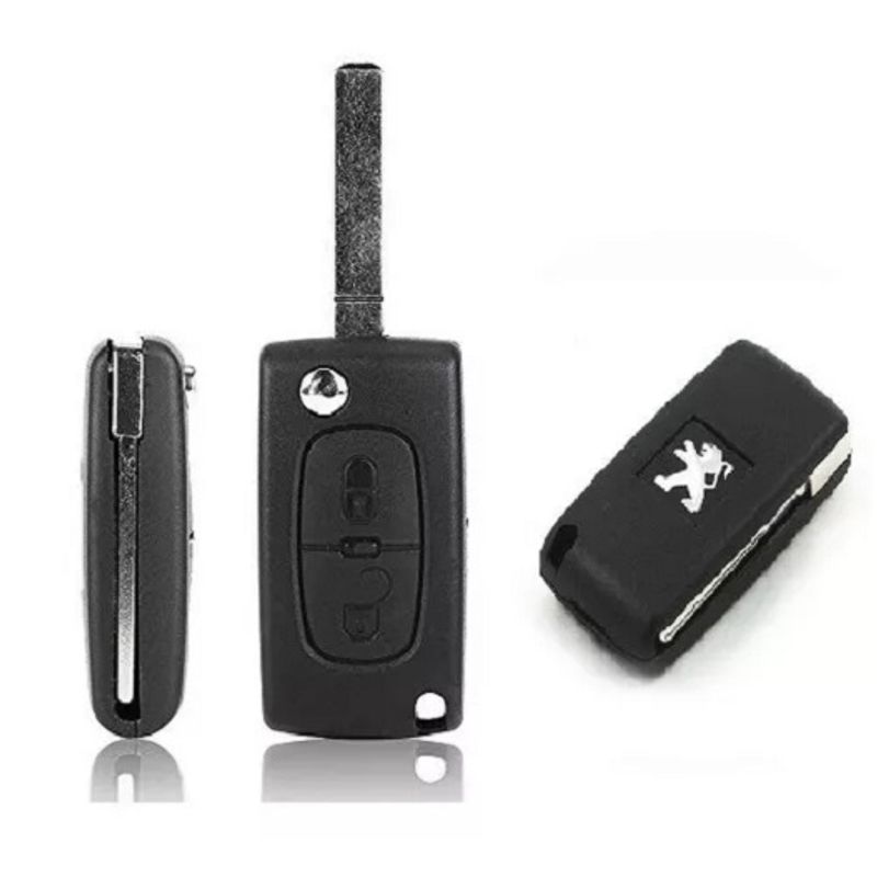 GENERICO - llave y carcasa repuesto alternativa peugeot 307 207 ce0523