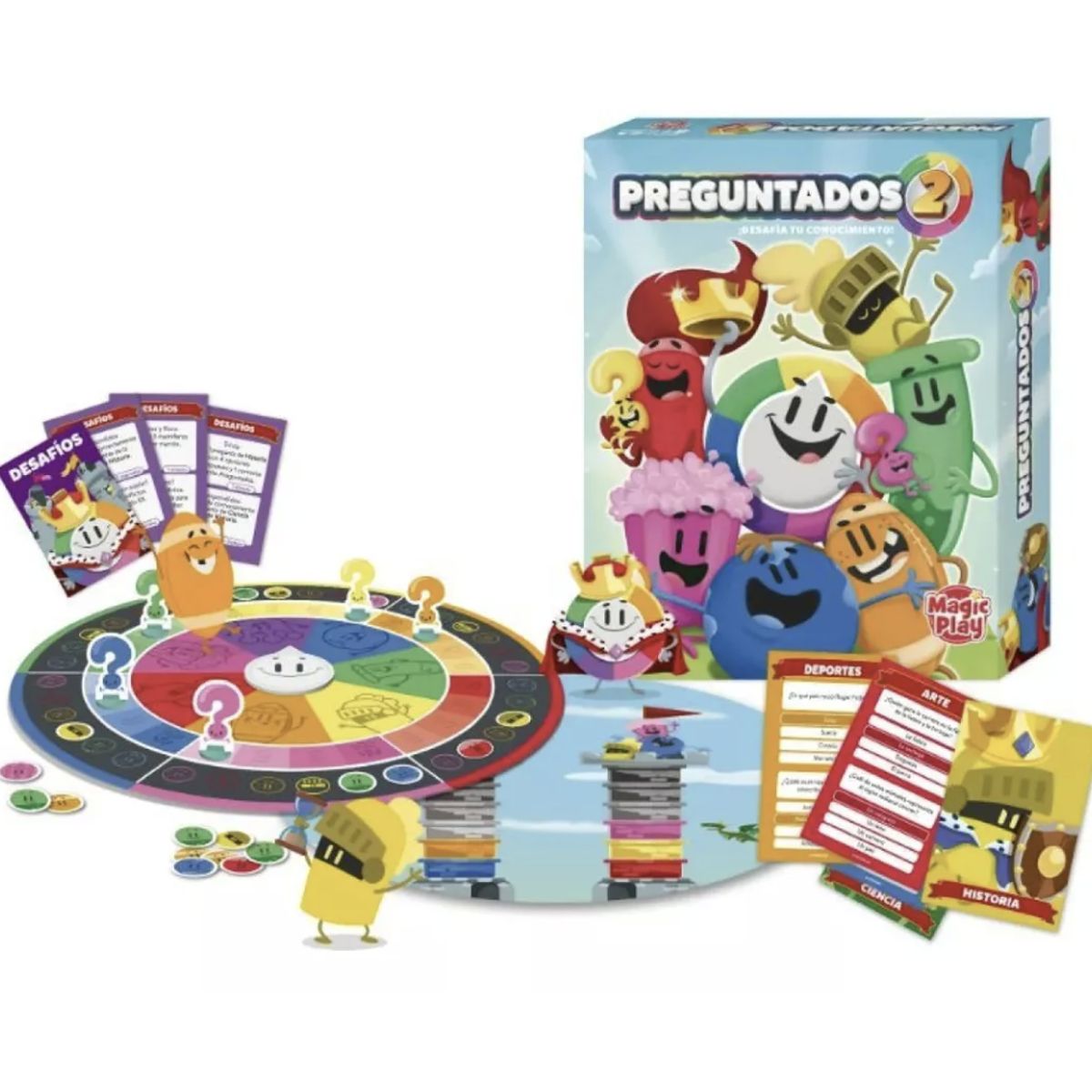PLAYFUN - Preguntados 2 - Juego De Mesa - Trivia - Español