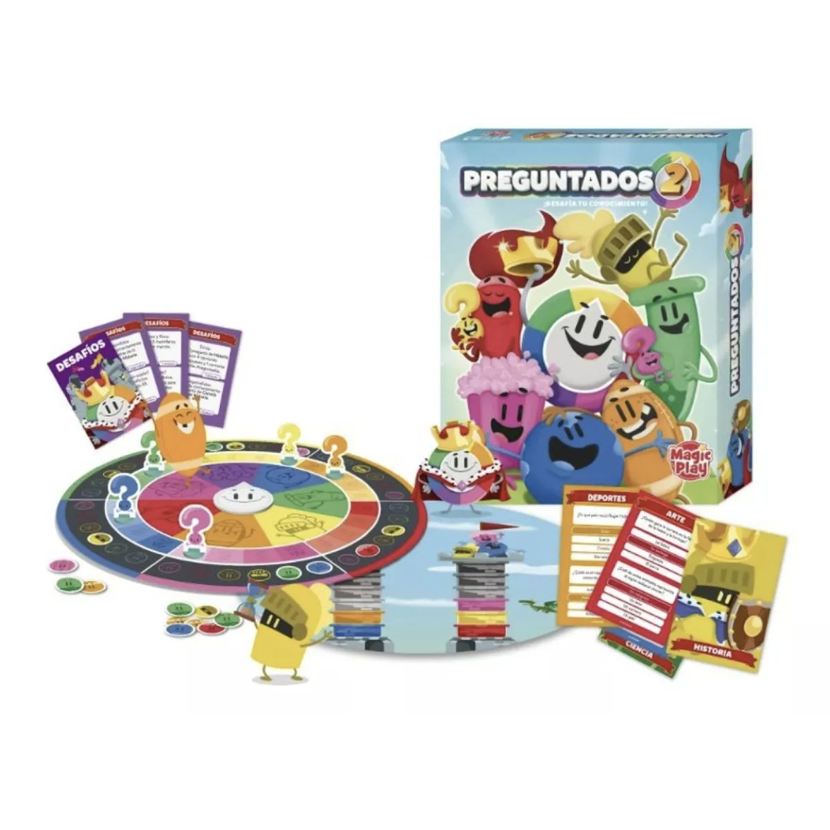 PLAYFUN - Preguntados 2 - Juego De Mesa - Trivia - Español