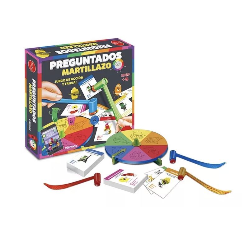 PLAYFUN - Preguntados Martillazo - Juego De Mesa - Español