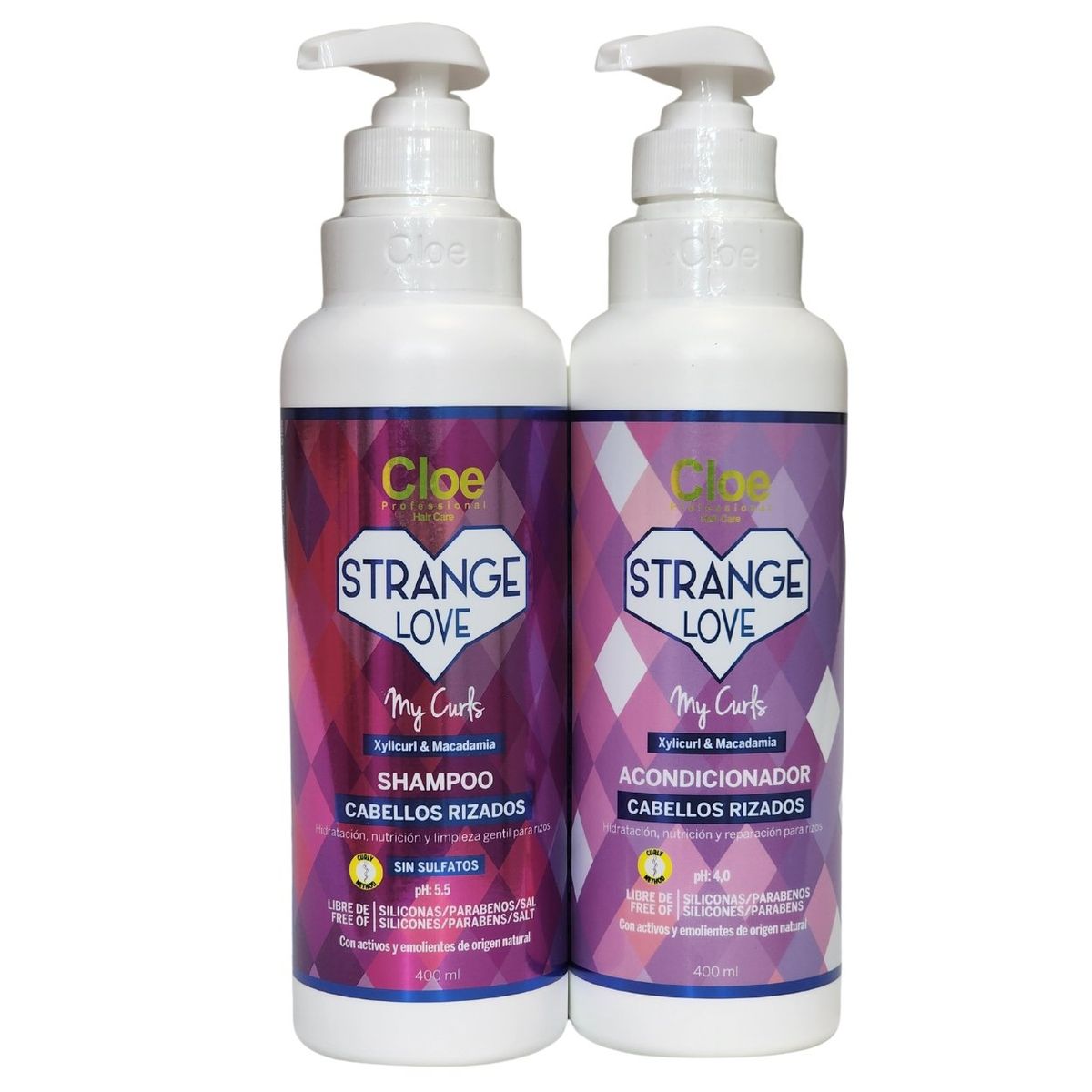 CLOE - Cloe Shampoo + Acondicionador Cabello Rizado Strange Love CLOE