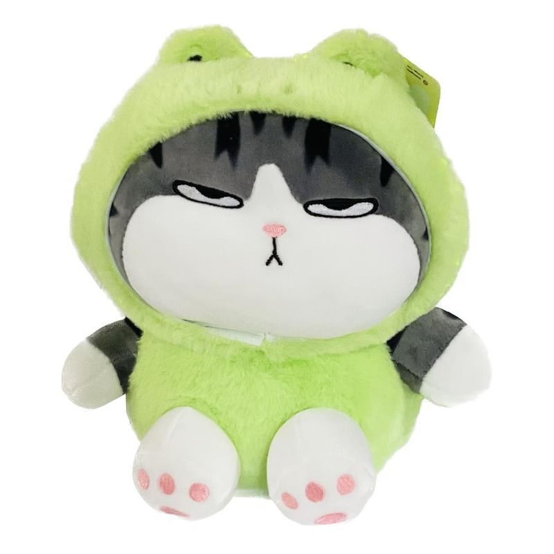 GENERICO - Juguete Peluche Gato Emperador Disfraz Rana 40cm Infantil