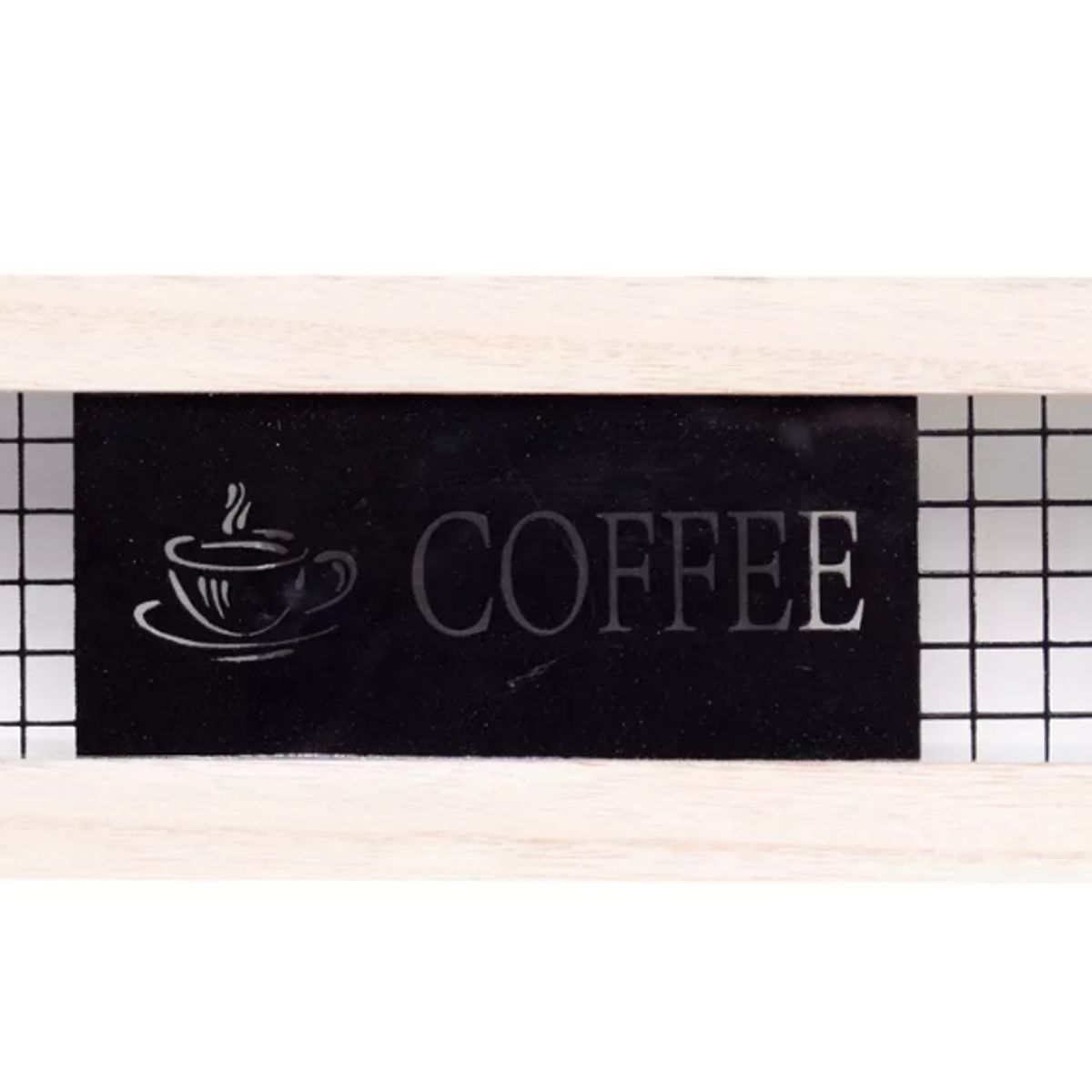NO LOGO - Caja De Madera 3 Divisiones Coffee