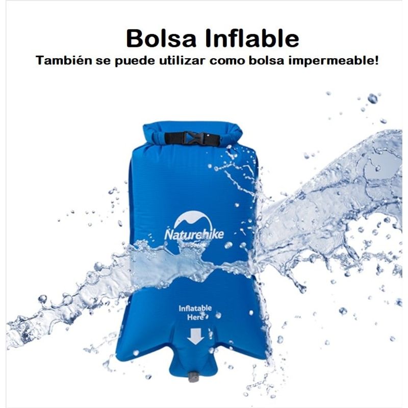 NATUREHIKE - Bolsa Impermeable E Inflable Azul