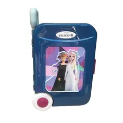 GENERICO - Juguete Set Maleta Tocador 14 Piezas 3 En 1 Morado Frozen II