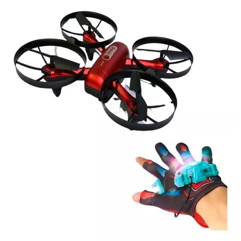 GENERICO - Mini Dron Recargable Con Luces Led Control Remoto De Manos 270012