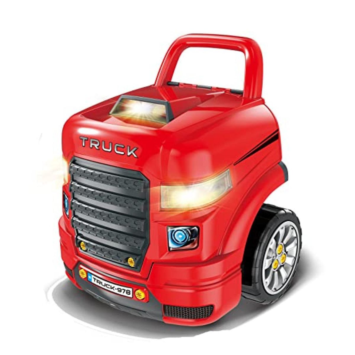 GENERICO - Juguete Auto Camion Para Reparar Con Luces Sonidos Rojo