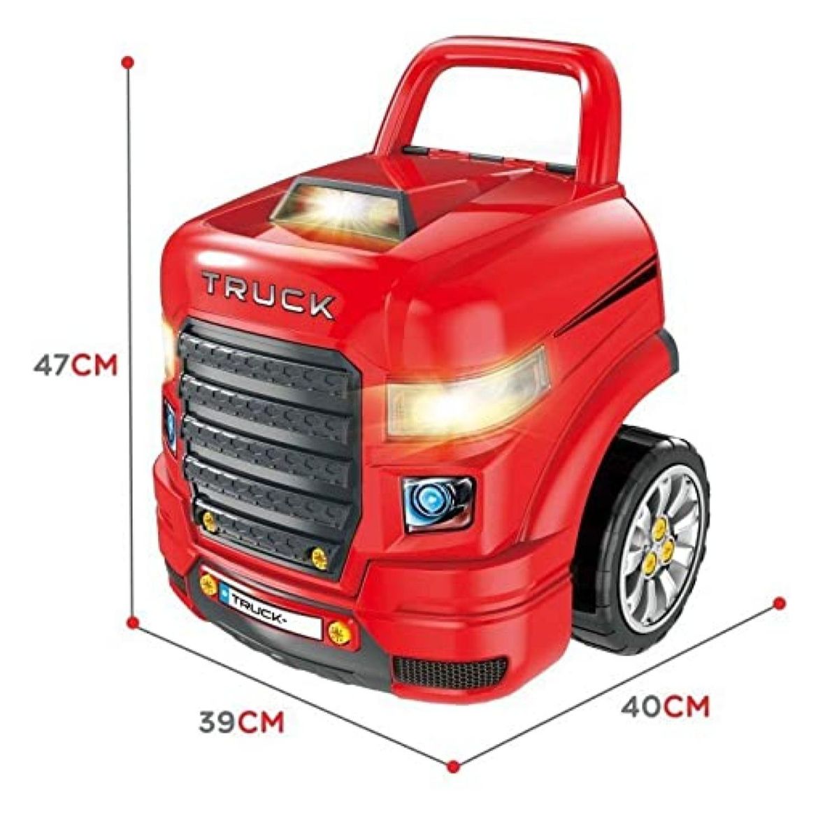 GENERICO - Juguete Auto Camion Para Reparar Con Luces Sonidos Rojo