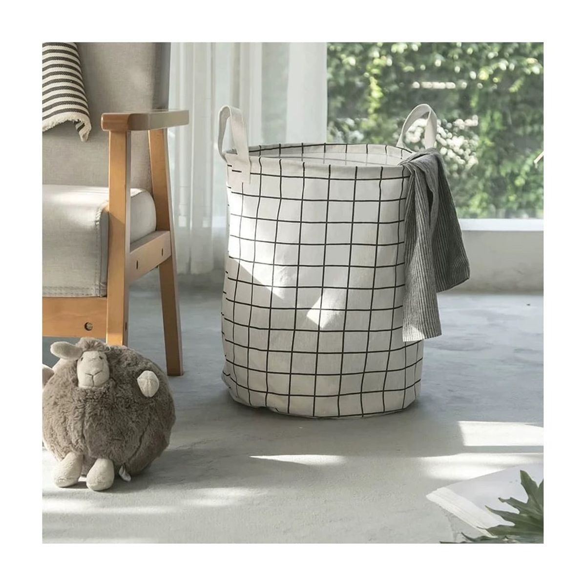 NO LOGO - Canasto De Tela Para Ropa 45x30cm