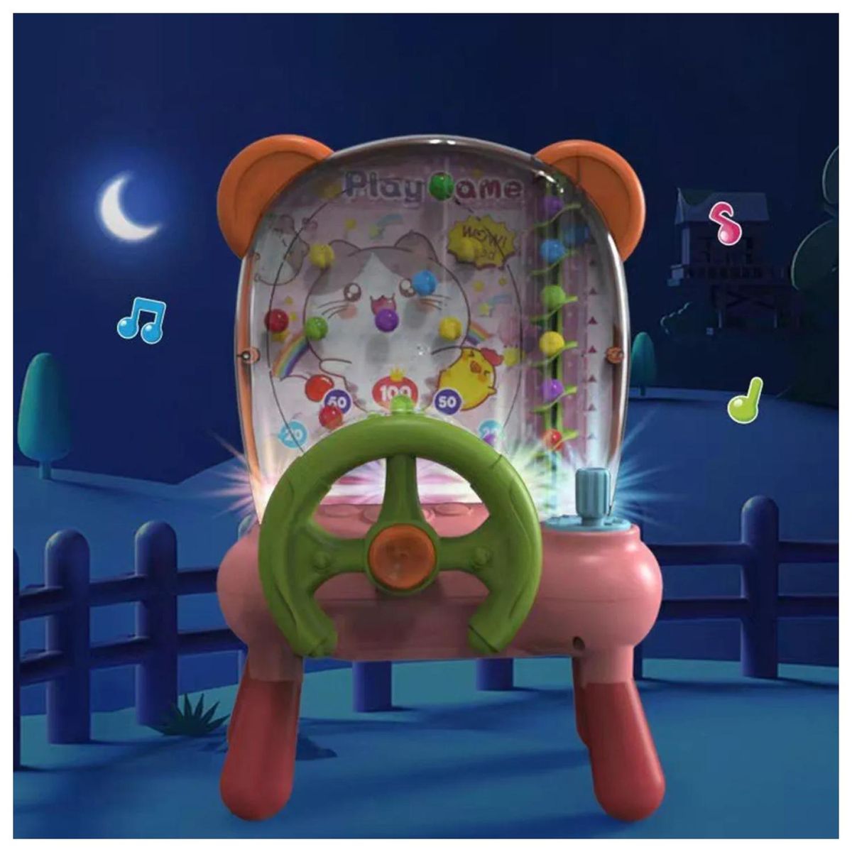 GENERICO - Juguete Maquina Atrapa Pelota Infantil Rosado 31x21x13cm