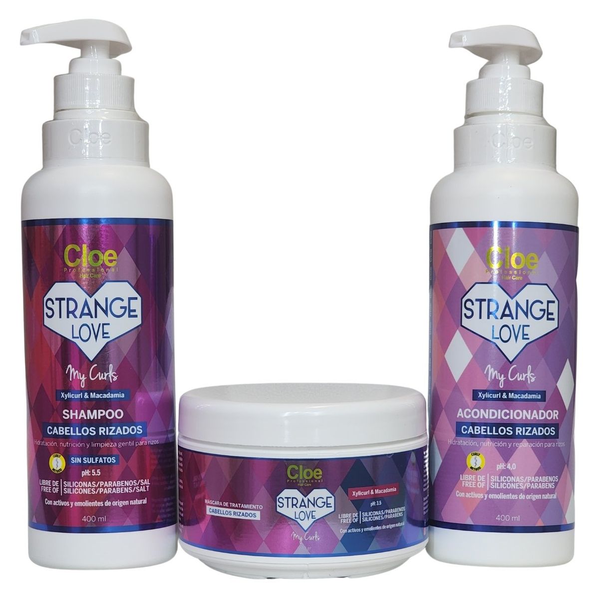 CLOE - Cloe Pack 3 Unidades Cabello Rizado Strange Love.-