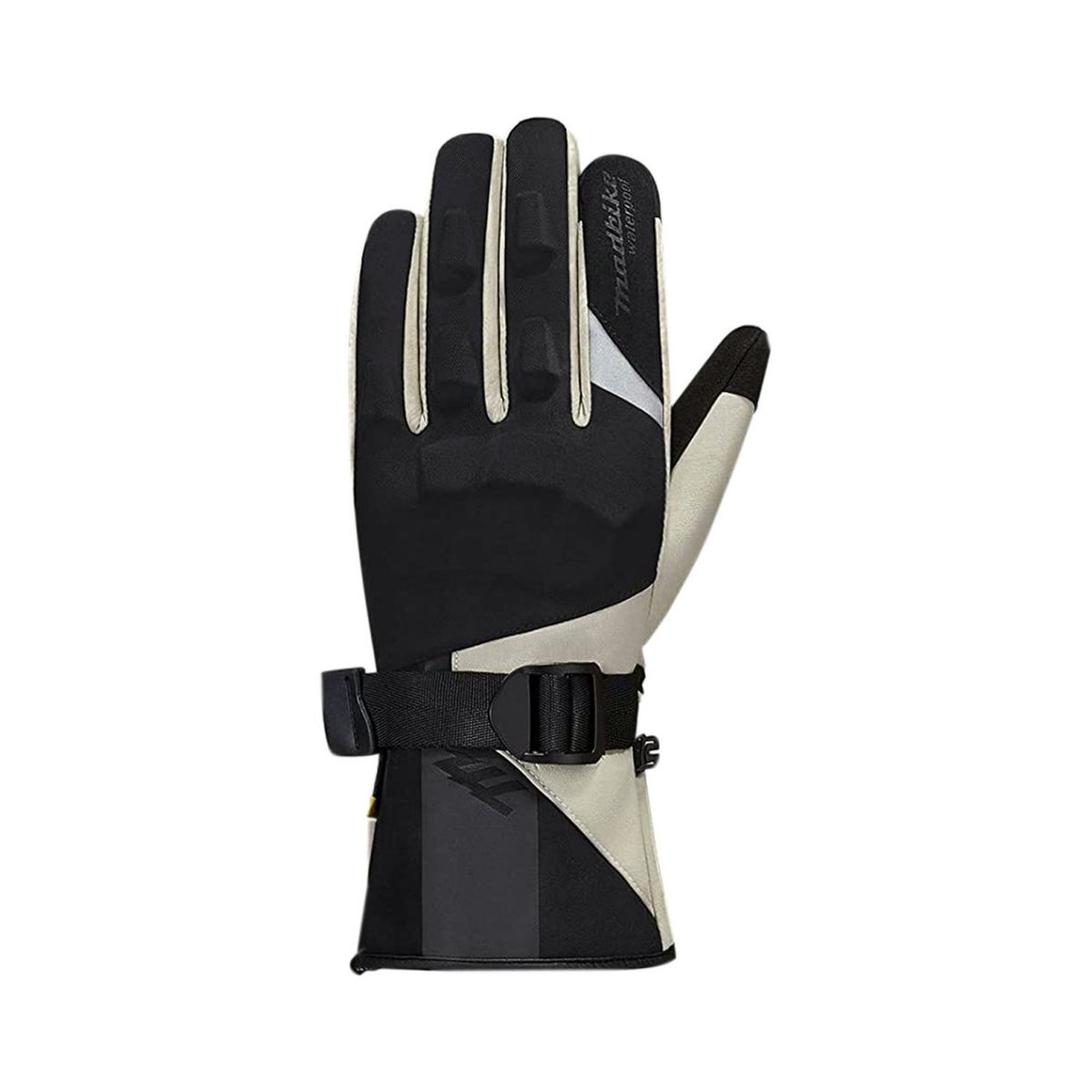 MADBIKE - Guantes Para Moto Térmicos Protección Nudillos Beige - SC