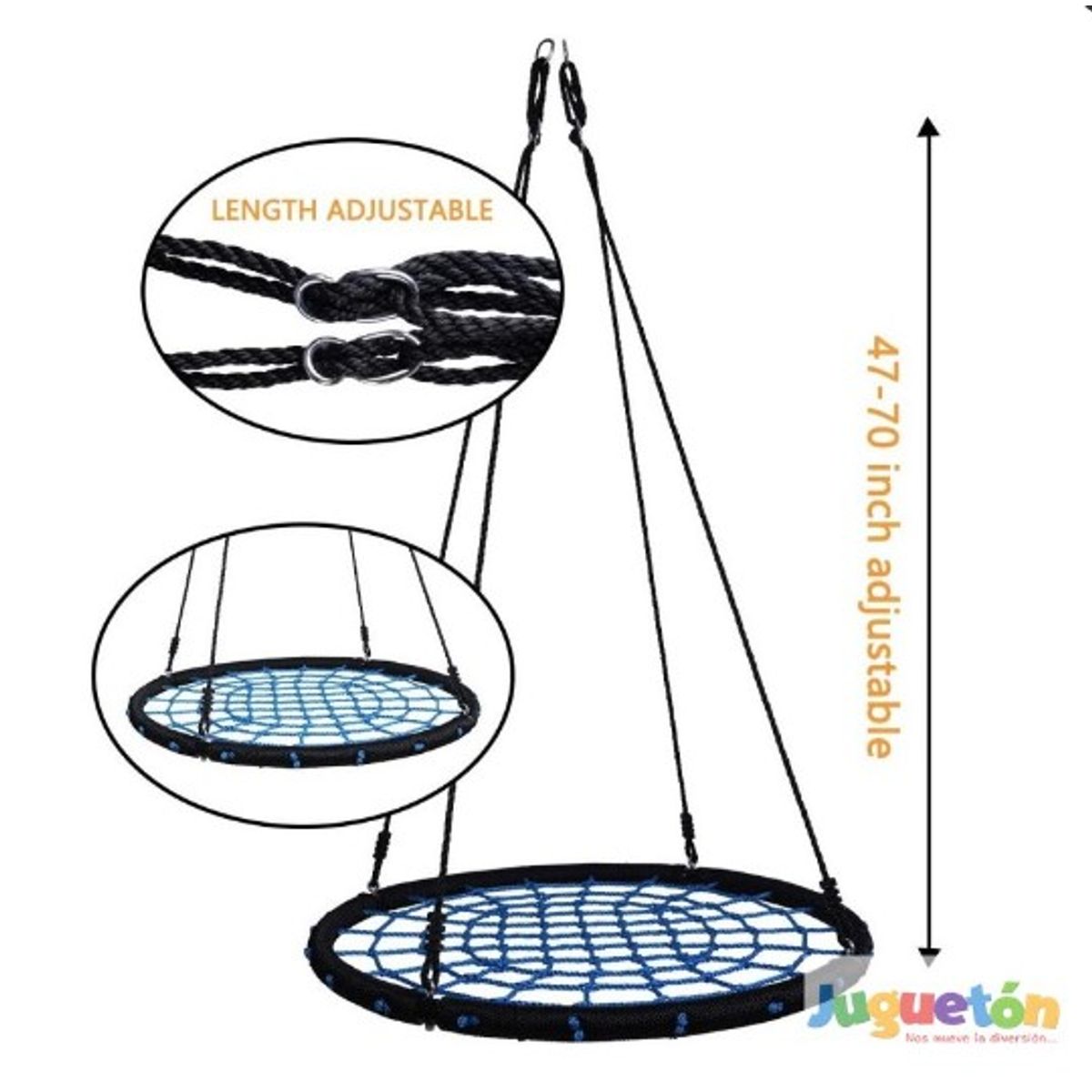 JUGUETON - Columpio Vestibular Circular 60cm Autismo Tea Azul