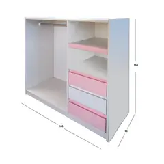 DECORACION CREATIVA - Mini Closet Minimal Rosado Blanco Montessori…