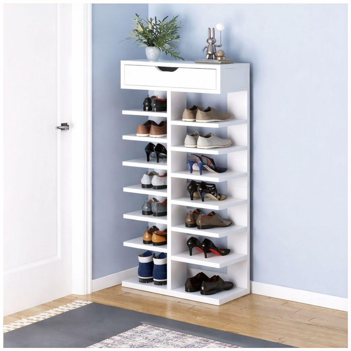 ACTUAL - Zapatero Organizador de Calzado 7 Niveles Rack para Zapatos Resistente y Fácil Armado