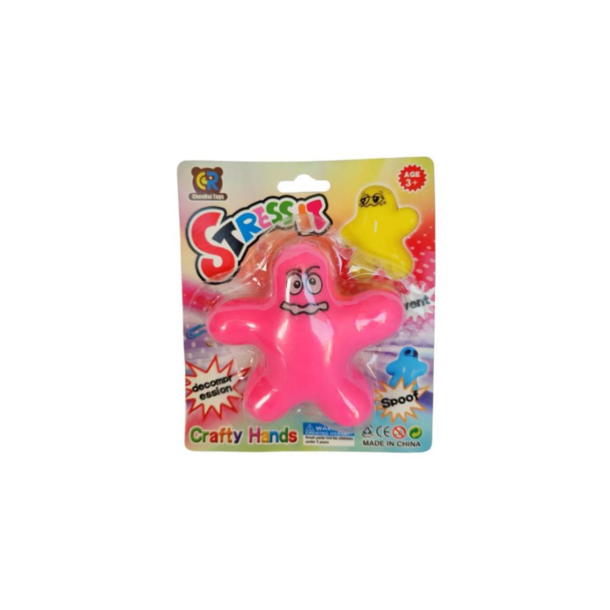 GENERICO - Squishy Caja 1 Estrella Blando Juguete Regalo Antiestres Color Rosa