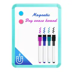 DELI - Pizarra blanca magnética 280x216mm Whiteboard verde