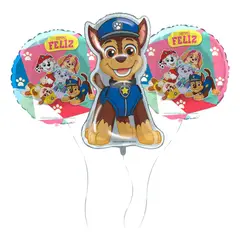 PRONOBEL - Set 3 Globos Foil Paw Patrol Cumpleaños Louicid