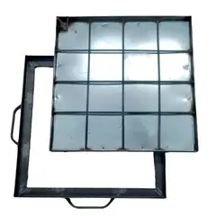 GENERICO - Tapa alcantarillado 60x60cm fierro para hormigonar