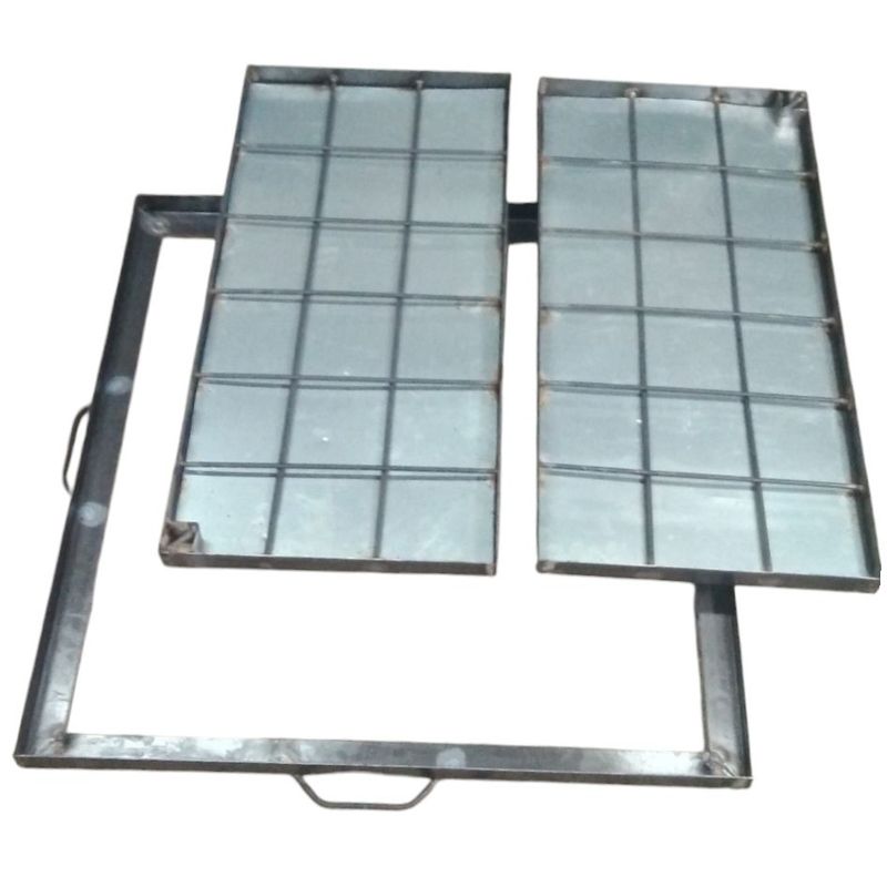 GENERICO - tapa alcantarillado 90x90cm fierro para hormigonar.