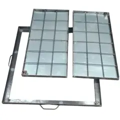 GENERICO - Tapa alcantarillado 90x90cm fierro para hormigonar.