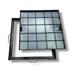 GENERICO - Tapa alcantarillado 75x75cm fierro para hormigonar