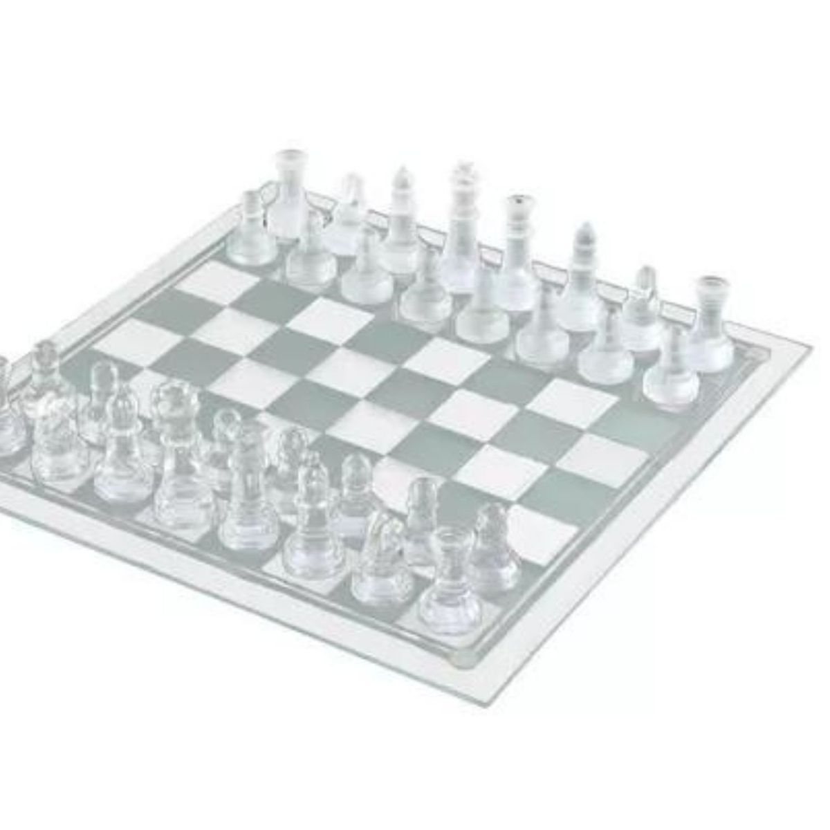 INVENCIBLE - Ajedrez Cristal Grande 35X35 Cms Nuevo mx02