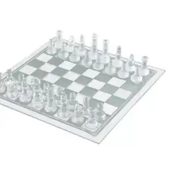 INVENCIBLE - Ajedrez Cristal Grande 35X35 Cms Nuevo mx02