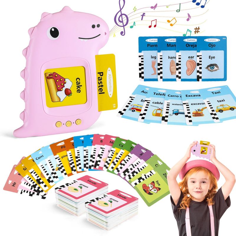 LUKOVEE - Juguetes Aprendizaje Español-inglés Para Niños 224 Palabras