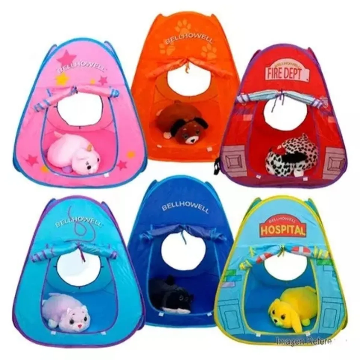 GENERICO - Carpa Casa Para Niñas Niños Peluche Carpa Plegable