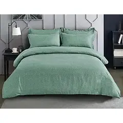 DIANA - CUBRECAMA QUILT 1.5 plaza VERDE 100% ALGODON