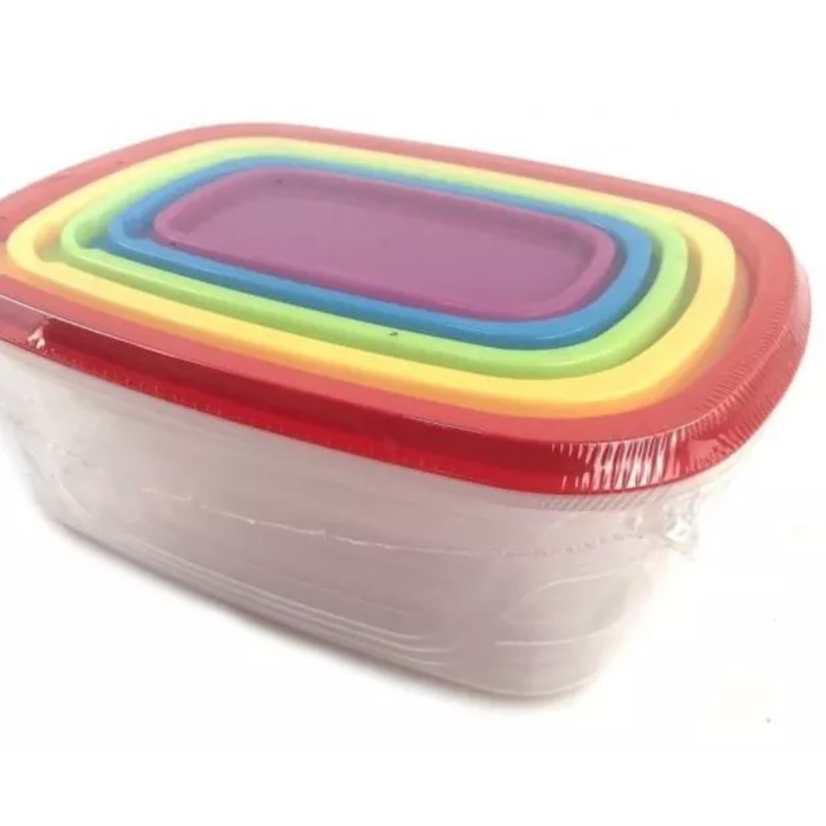 GENERICO - Set 5 Tapper De Comida Diferente Tamaño Y Colores Hermetico