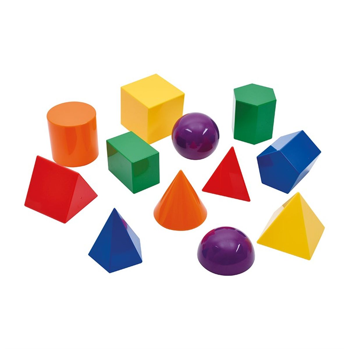 DACTIC - CUERPOS GEOMÉTRICOS 3D PLÁSTICO12U