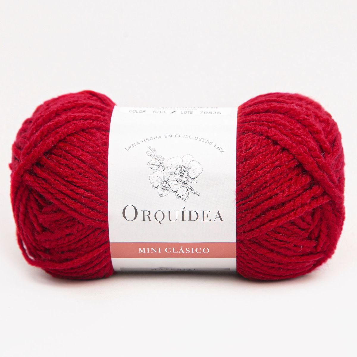 GENERICO - Lana Clasico Mini Orquidea 50grs. - Rojo Italiano 503