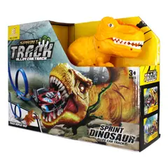 GENERICO - Dinosaurio Trex Juguete Dispara Autos Lanzador Pista Hot Led
