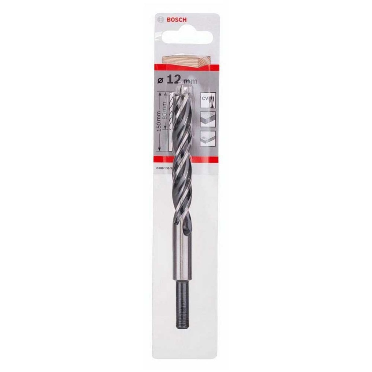BOSCH - BROCA EN ESPIRAL PARA MADERA 12mm BOSCH 2608596309