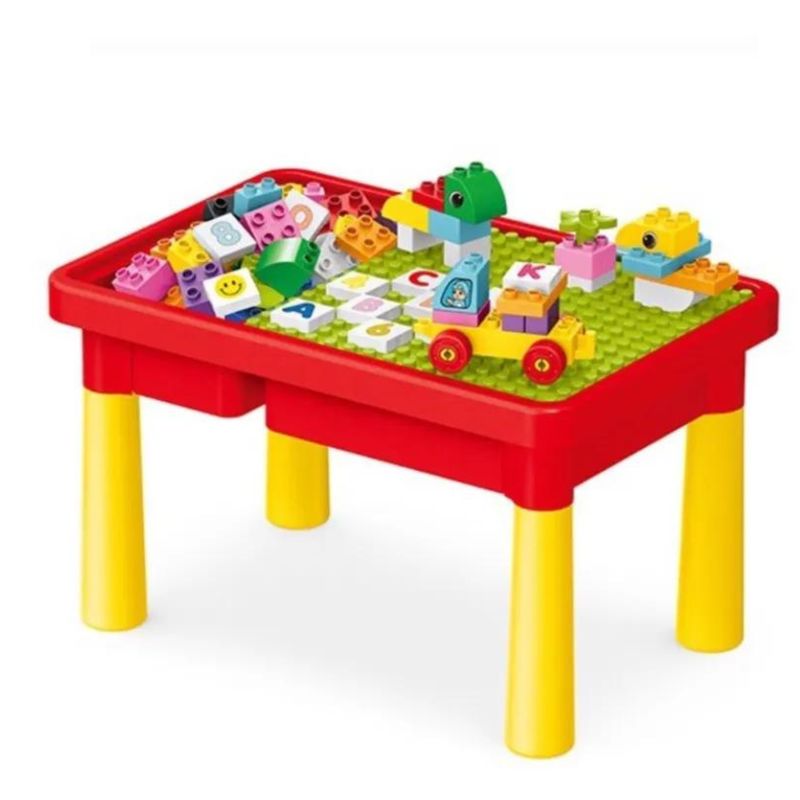 GENERICO - Mesa De Bloque 2 En 1 Para Niños Con Placa Base 310 Piezas