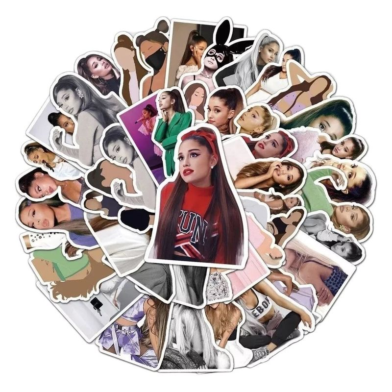 GARSIL - 50 Stickers Ariana Grande - Etiquetas Autoadhesivas