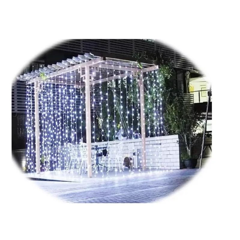 GENERICO - Luces Led Cortina Cascada Navidad 3x2m 240 Led