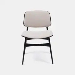 MILK - SILLA COMEDOR ASTON NEGRA TELA ARENA