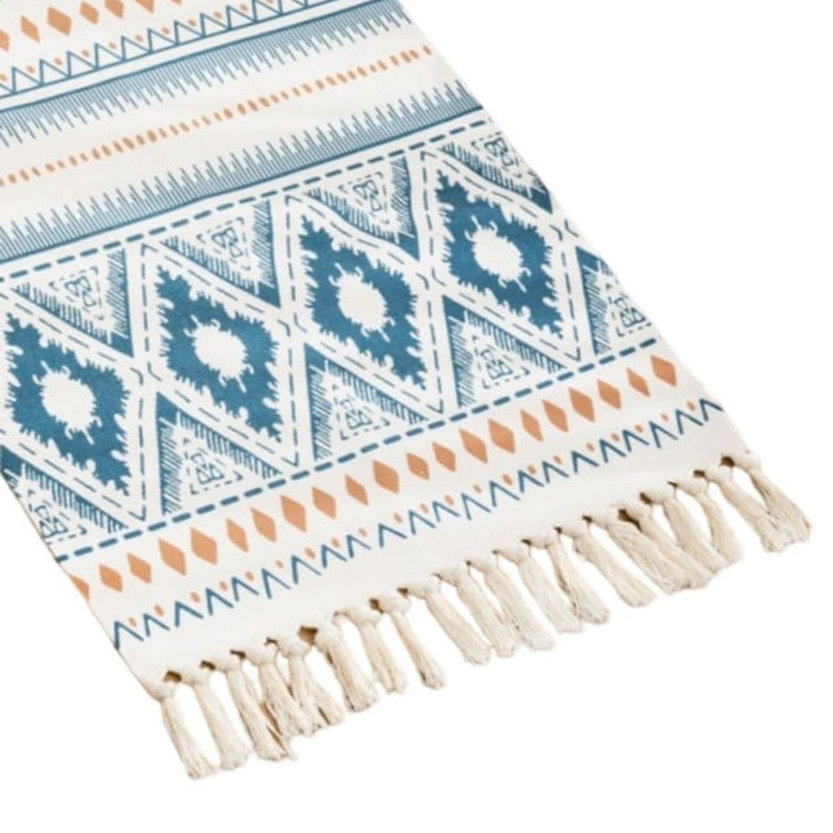 GENERICO - JUEGO DE 2 BAJADA DE CAMA ALFOMBRA DE LINO 60 X 130 CM