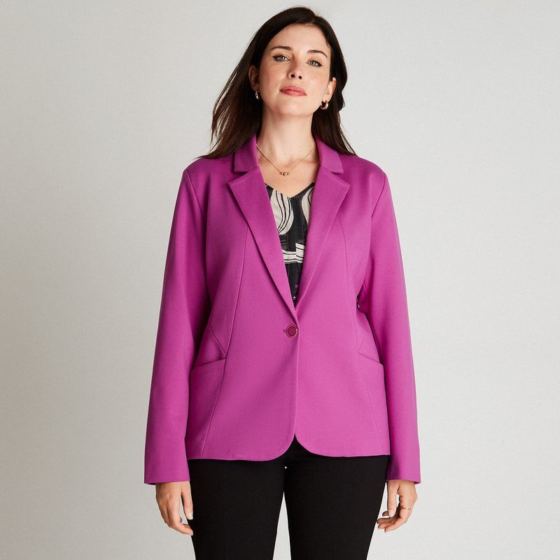 LORENZO DI PONTTI - Blazer Manga Larga Morado LORENZO DI PONTTI