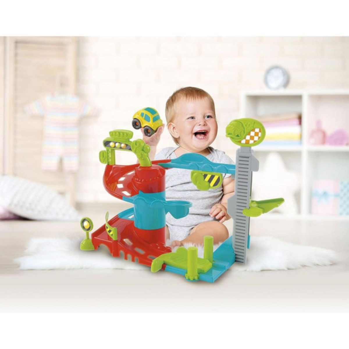 CLEMENTONI - Juguete De Actividades Mecánicas Clementoni Garaje Divertido