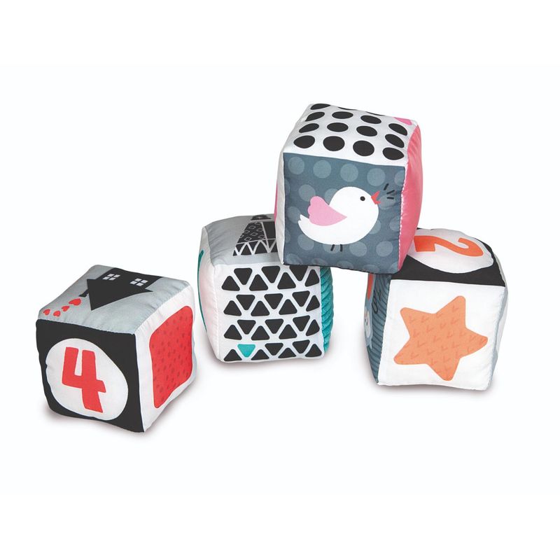 CLEMENTONI - Cubos Suaves Para Apilar Black & White De Clementoni